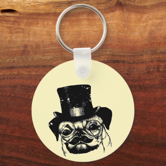 口ひげ キーホルダー (正面)