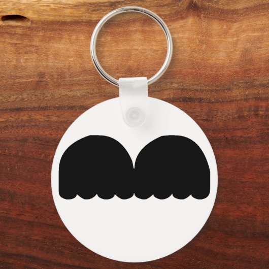 口ひげ キーホルダー (正面)