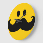 口ひげ ラージ壁時計 (傾斜)