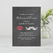 口ひげ&リップスリハーサルディナー招待状 招待状 (スタンド正面)