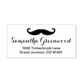 口ひげ/口ひげ/シュナーベルト+お名前 ラバースタンプ (インプリント)