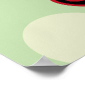 口ひげ、口ひげ、口ひげ、モノクル、ボウリングをする人、 クリケットの投手帽子 ポスター (角)