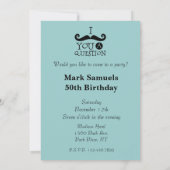 口ひげ 招待状 (裏面)