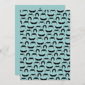 口ひげ 招待状 (正面/裏面)