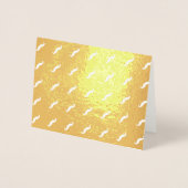 口ひげ 箔カード (正面)