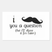 口ひげ 長方形シール (正面)