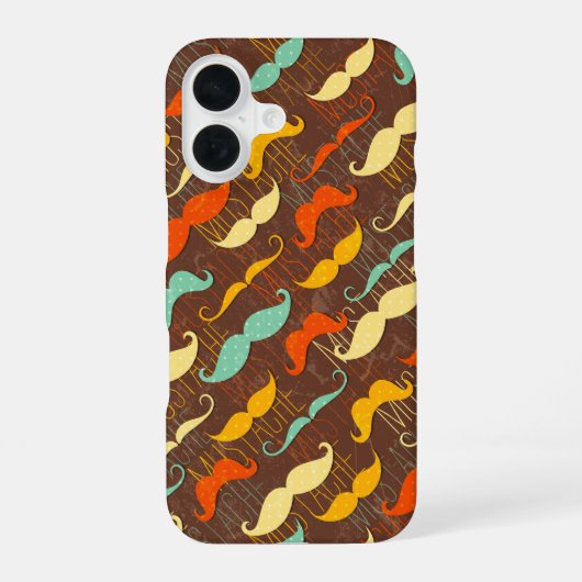 口ひげ iPhone 16ケース (裏面)