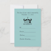 口ひげR.S.V.P.ブルー 出欠カード (裏面)