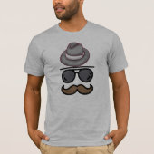 口ひげTシャツ Tシャツ (正面)