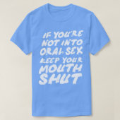 口もし口に入保るな Tシャツ (デザイン正面)