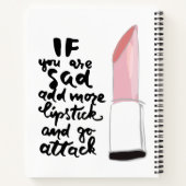 口もし紅を足して攻めに行くのが悲しい ノートブック (裏面)