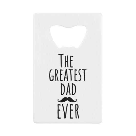 口もっとも偉大髭のパパ クレジットカード栓抜き (正面)