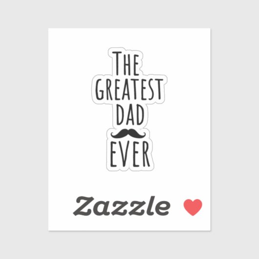 口もっとも偉大髭のパパ シール (シート)