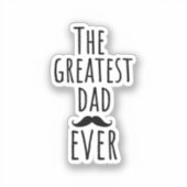 口もっとも偉大髭のパパ シール (正面)