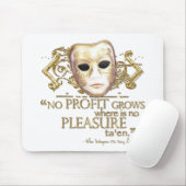 口やかましい女の引用文(金ゴールド版)の飼いならすこと マウスパッド (マウス)