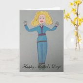 口やかましい女の悲鳴をあげる角状獣! カード (黄色い花)