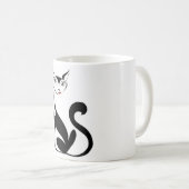 口やかましい女猫 コーヒーマグカップ (正面右)