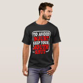 口を保閉ざす Tシャツ (正面フル)
