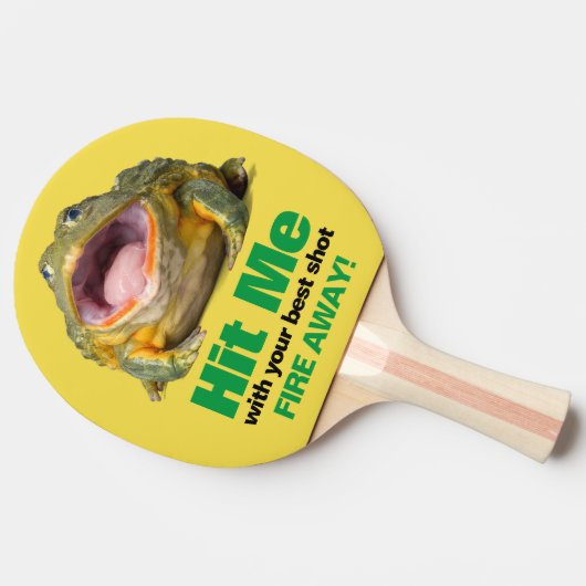 口を大きく開いた最高のかえで殴ってくれ 卓球ラケット (横)