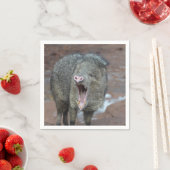 口を大きく開けたジャヴァリーナ スタンダードカクテルナプキン (インサイチュ)