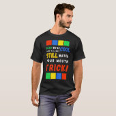 口を慎む Tシャツ (正面フル)