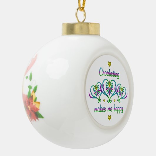 口を揃えると嬉しい セラミックボールオーナメント (左)