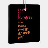 口を閉ざされた女として思い出されない セラミックオーナメント (右)
