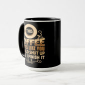 口を閉じておけば良かったのに コーヒー おもしろグッズ マグカップ (正面左)