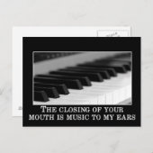 口を閉じるのが一番甘い音楽だ ポストカード (正面/裏面)