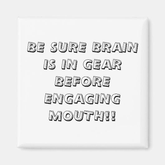 口を閉じる前に脳がギアに入っていることを確認!! マグネット (正面)