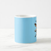 口を開いた水中の塩水ワニURM コーヒーマグカップ (中央)