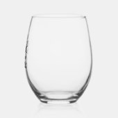 口を開いてリラックス ステムなしワイングラス (左)