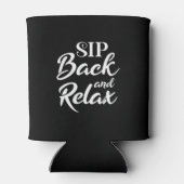 口を開いてリラックス 缶クーラー (裏面)