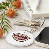 口を開く キーホルダー (正面右)