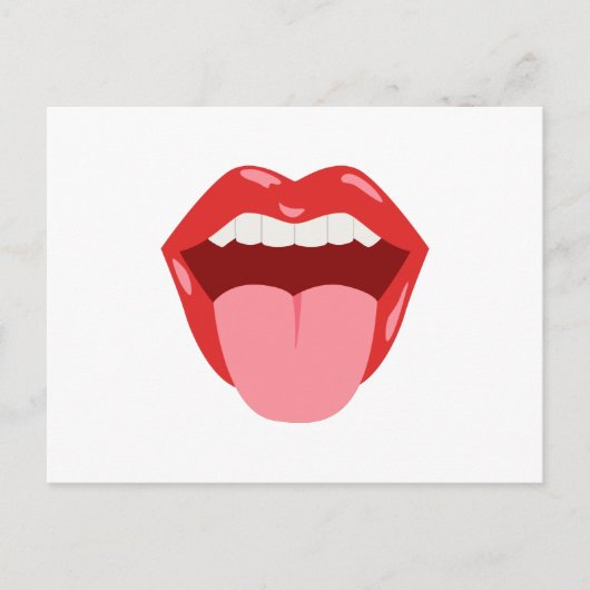 口を開く ポストカード (正面)