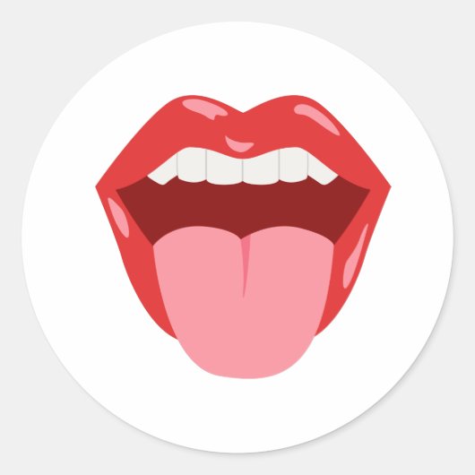 口を開く ラウンドシール (正面)