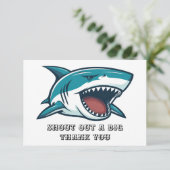 口を開けたサメ サンキューカード (スタンド正面)