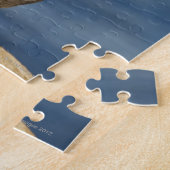 口を開けた茶色のペリカン ジグソーパズル (側面)