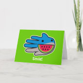 口を開けてサメ カード (正面)