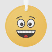 口を開けて微笑む顔 オーナメント (裏面)