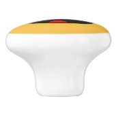 口を開けて微笑む顔 セラミックノブ (側面)