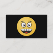 口を開けて微笑む顔 名刺 (裏面)