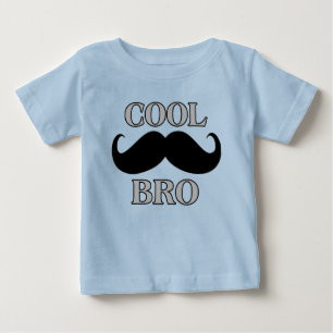 口カッコいいひげ ベビーTシャツ