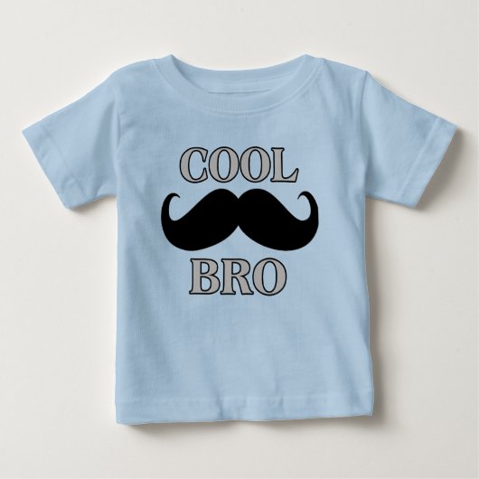 口カッコいいひげ ベビーTシャツ (正面)