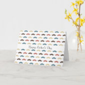 口カラフル髭 カード (黄色い花)