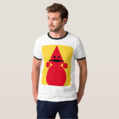 口クラシックひげ付きジョーカー Tシャツ (正面フル)