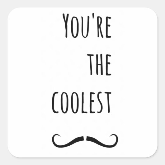 口クール髭 スクエアシール (正面)