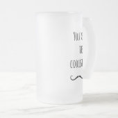 口クール髭 フロストグラスビールジョッキ (正面右)