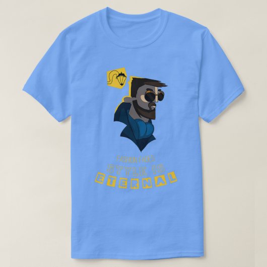 口スタイリッシュ髭 Tシャツ (デザイン正面)