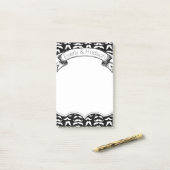 口パーソナライズされたひげヒップスターPost-it®ノート ポストイット (デスク上)